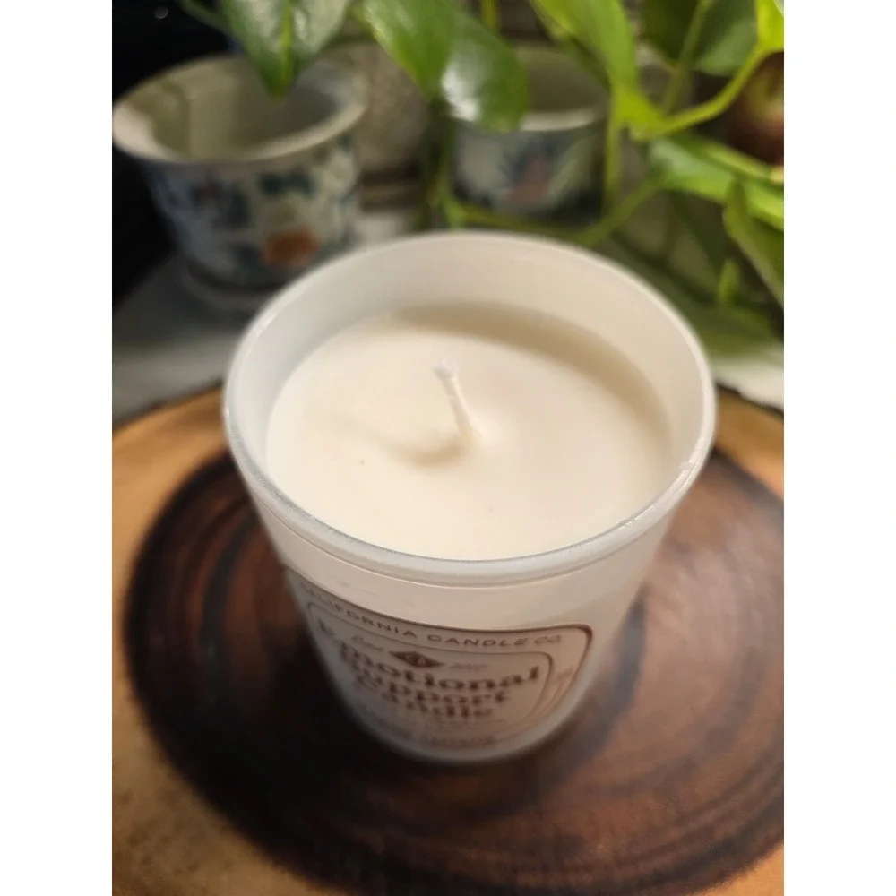 California Candle Co. 6.5 oz. Emotional Support Candle Jasmine Saffron subtle